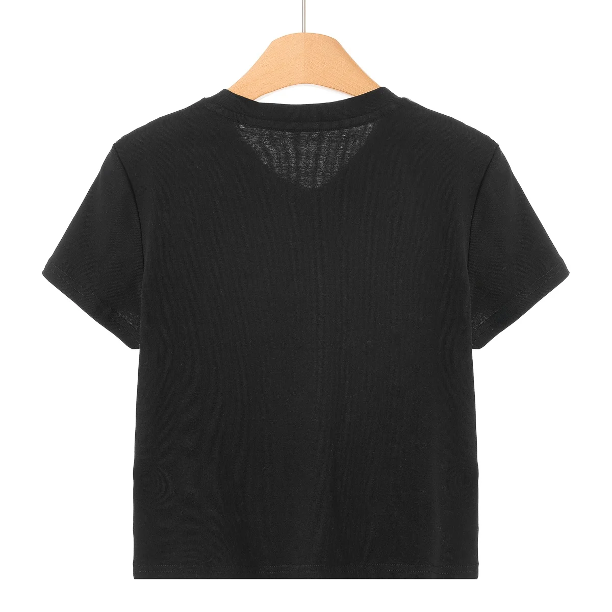 春用 蝶結びデザインの毛辺ステッチ Tシャツ【カジュアル・ショートスリーブ】