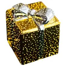 クリスマスデザインの発光ギフトボックス【温かみのあるインテリア・ナイトライト】