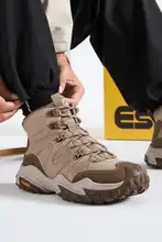 Camel 男性用 ハイカット スニーカー【耐摩耗・厚底・カジュアル・アウトドア】