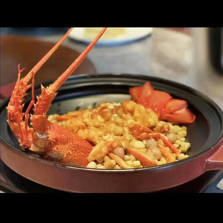 高級感あふれる和風の陶器土鍋【明火対応・海鮮煮込み用・飲食店向け】