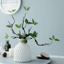 モダンな禅スタイル！造花グリーンと枯れ枝のインテリア装飾【リビング・ダイニング・茶室用】