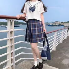 オリジナルJK制服風 百褶格子スカート【学生学院スタイル】