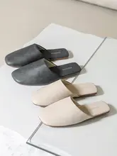 シンプルな高級感のある防水PU レザーサンダル【男女兼用・静音・滑り止め】