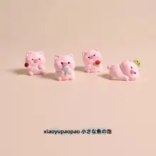 可愛いミニ豚デスクトップ置物【癒し系・オフィス用・装飾】