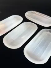 天然透けるモロッコ石膏のクリスタルプレート【インテリア装飾・ジュエリーディスプレイ用】