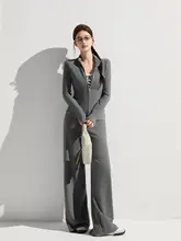 デロンジンラウンドカラー長袖ジャケット【ストレッチ・通気性・秋冬用】（セットアップ対応）