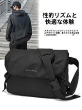 メンズ クロスボディバッグ サイクリング多機能チェストバッグ