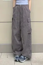 期望Studio ヴィンテージ風 無地ストレートワークパンツ【メンズ・レディース兼用・ウエスト抽ひも・フィット】