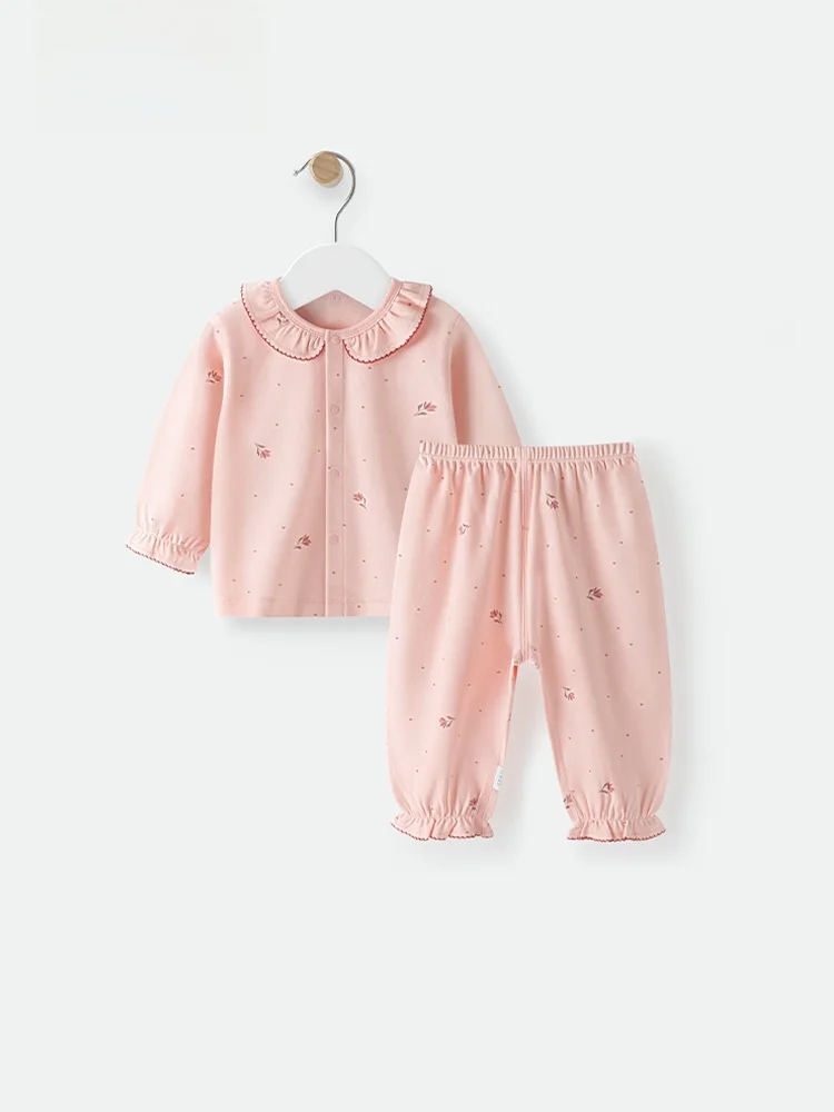 4ヶ月の赤ちゃんの春服はどう選ぶ？「純綿の花柄セットアップ」が解決する悩みとは
