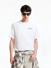 快適なコットン製 メンズ Tシャツ【クルーネック・ゆったりフィット・シンプルデザイン】