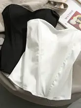 フィッシュボーンデザインのキャミソール【胸パッド付き・肩出し・無袖・短丈】