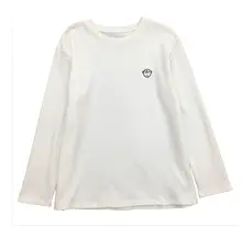 刺繍入りカートゥーンデザインの長袖Tシャツ【厚手・ゆったりフィット・秋冬用】