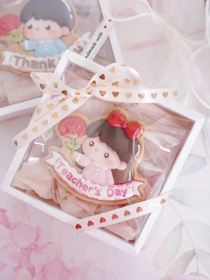クッキー型 リボン カーネーション柄 キッズ ボーイズ ガールズ 母の日 先生へのギフト 手作り お菓子作り DIY