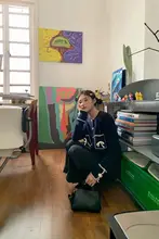 新中式デザインの盤扣付きニットカーディガン【秋冬用・ゆったりフィット・小柄対応】