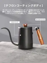 コーヒー用ドリップポット【ステンレス製・細口・穴あけ不要フィルター付き】（セットアップ対応）