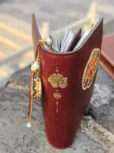 MBOX LUX 西洋風真皮製ホルダー式TN旅行手帳【高級感・中国風】