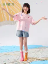 半袖Tシャツ キッズ ガールズ 植木 マシュマロ 雲 立体デザイン トップス カジュアル 夏