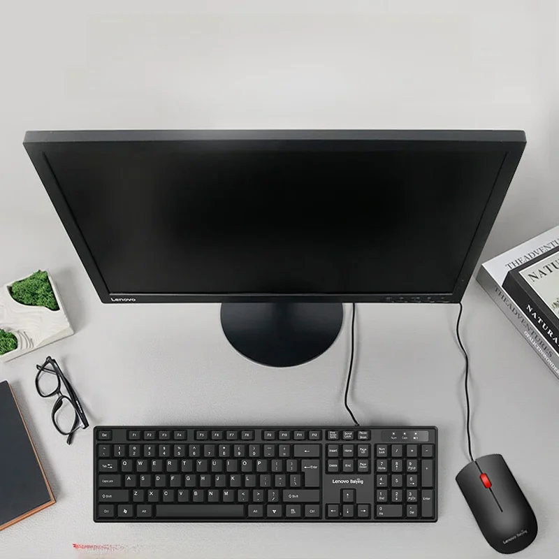 Lenovo 有線キーボード＆マウスセット：在宅ワーク環境を低コストで整備する最適なオフィスツール