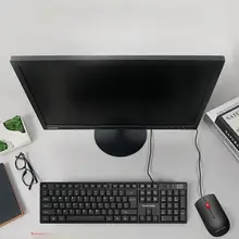 Lenovo 有線キーボード＆マウスセット【ビジネス用・オフィス・静音タイプ】