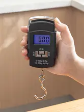 高精度ポータブル電子はかり【家庭用・軽量・フック付き】