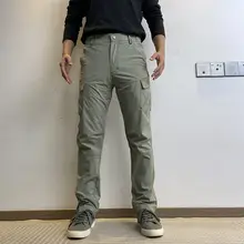 多ポケットデザインのメンズカーゴパンツ【長ズボン・カジュアル・春夏用・スリムフィット】（セットアップ対応）