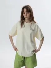 オリジナルデザインロゴ入りショートスリーブTシャツ【カップル・男女兼用・コットン】
