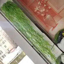 壁掛けタイプのフェイクグリーンリーフ装飾【リビングやバルコニー用・植物壁面装飾・葉っぱ付き】