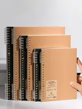 B5 レトロ牛革リングノート【取り外し可能・シンプルデザイン・学生用】