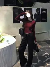 アメリカンスタイルのロングスリーブTシャツ【文字プリント・スリムフィット・秋用】