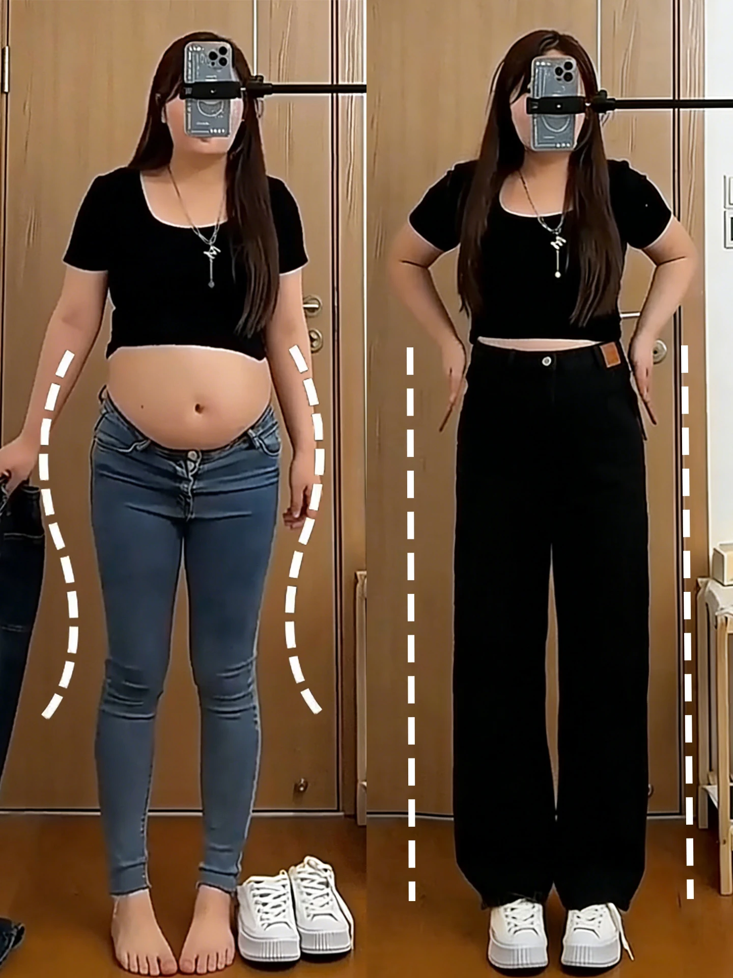 お腹ぽっこりの悩みを和らげる、本当に着てみたいデニムパンツは？