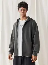 bdpowerup 春季用 コットンカーディガン メンズ【シンプル・レトロ・フード付き・ルーズフィット】