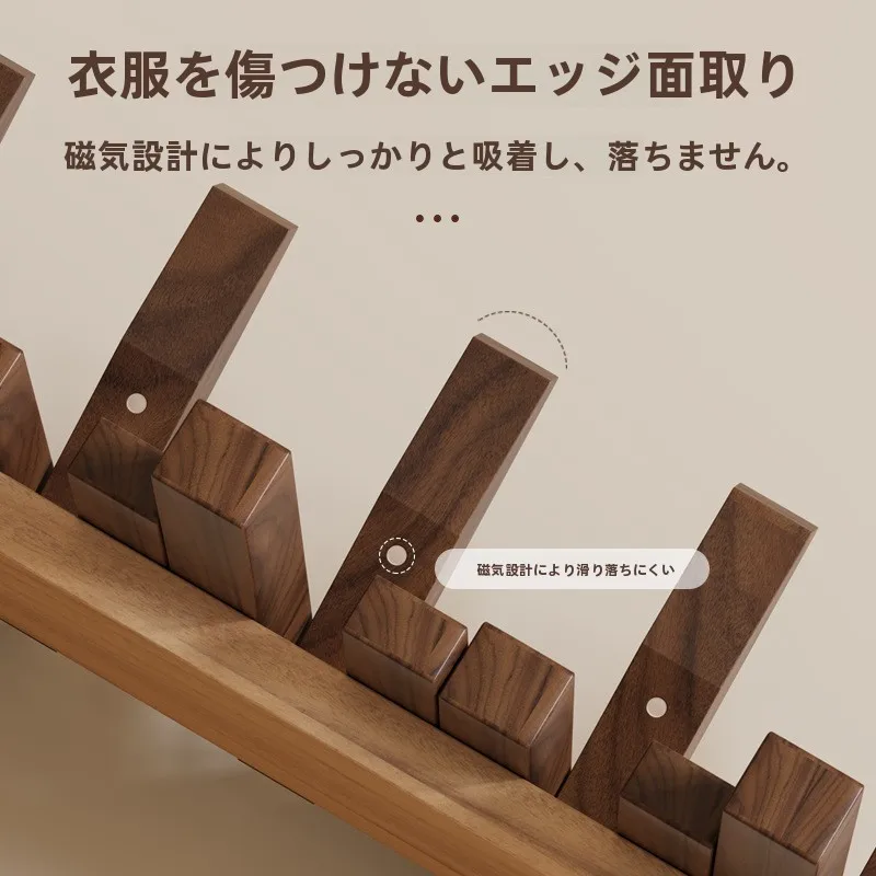 ピアノキー型 壁掛けハンガー：無打孔・天然木製でエントランスに最適な3連ハンガーの実用性解析