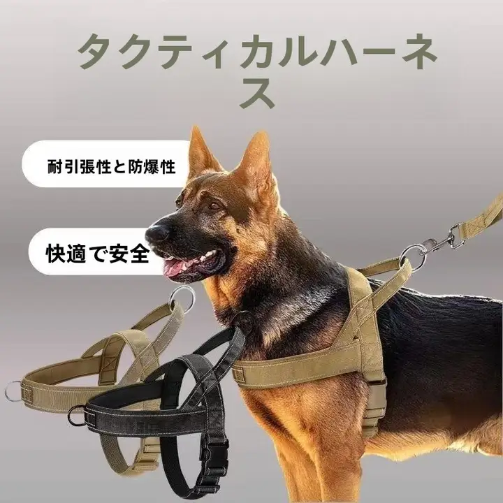 大型犬用 胸部ハーネスリード【快適設計・散歩用】
