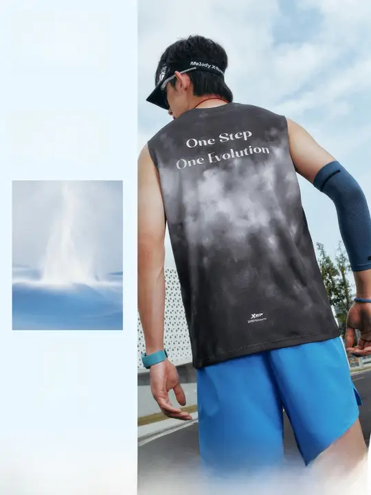 Xtep タンクトップ メンズ 速乾 通気性 ランニング フィットネス スポーツウェア 夏
