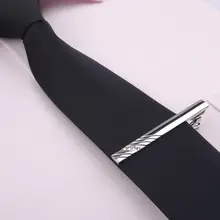 シンプルなデザインのシルバー メンズ標準ネクタイピン【カジュアル・細身タイプ】