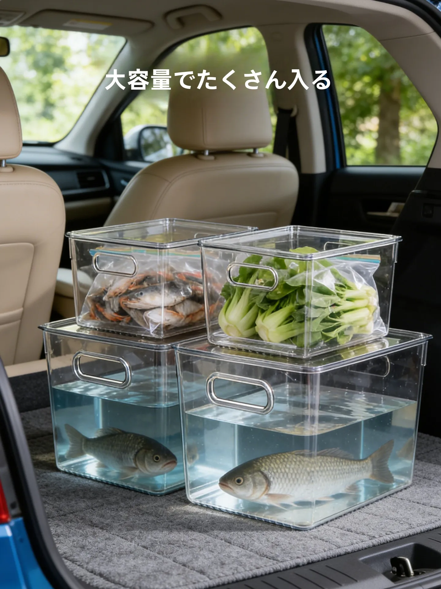車内にバッグを収納するとき、どう選ぶ？透明で耐汚れの収納ボックスが解決するリアルな悩み