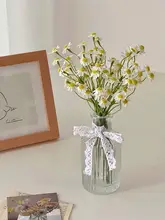 造花 花束 デージー カモミール インスタ映え リビング ダイニングテーブル 花瓶 インテリア