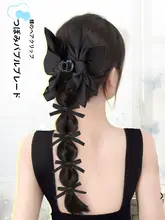 高めのポニーテール用 バタフライランタン風 ポニーテールウィッグ【韓国風デザイン・ナチュラル】