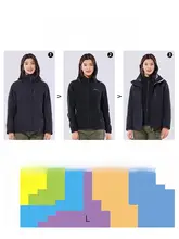 防風機能付き レディース 春秋用 3way アウトドアジャケット【取り外し可能なインナー】