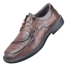 レザー製 ビジネスシューズ メンズ 厚底【本革・レトロデザイン・カジュアル】