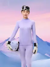 女性用メリノウール速乾ウェア【暖かい保温インナー・スキー・登山・冬季アウトドア用】（セットアップ対応）
