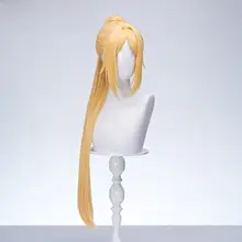 金色分体のコスプレ用ウィッグ【絶区零・長さ80センチ・トリガーデザイン】（セットアップ対応）