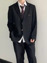ブラックスーツ【秋春用・学院風デザイン・男性用】