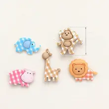 可愛い動物デザインのミニボタン【樹脂製・DIY・ファッションアクセサリー】