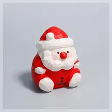 木製 クリスマスツリー 置物 ハンドメイド 木彫り かわいい ユニーク 卓上 インテリア オブジェ キッズ 男の子 女の子 クリスマス バレンタイン ギフト
