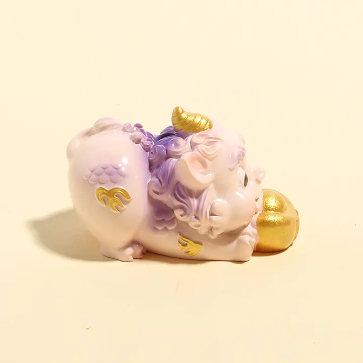神聖な獣のデスクトップ装飾オブジェ【祈福・感情安定】