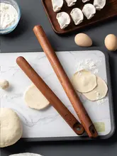 onlycook 木製 厨房用麺棒【手作り餃子やパン作りに最適】