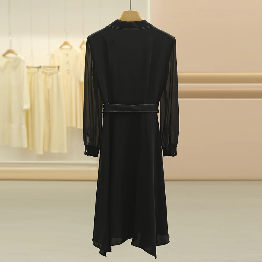 ドレスコード黒とは？洗練されたウエスト絞り長袖黒ドレスの実際の使い方とシーン別ガイド