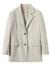オーバーサイズの女性用ジャケット【秋用・韓国風・デザイン】