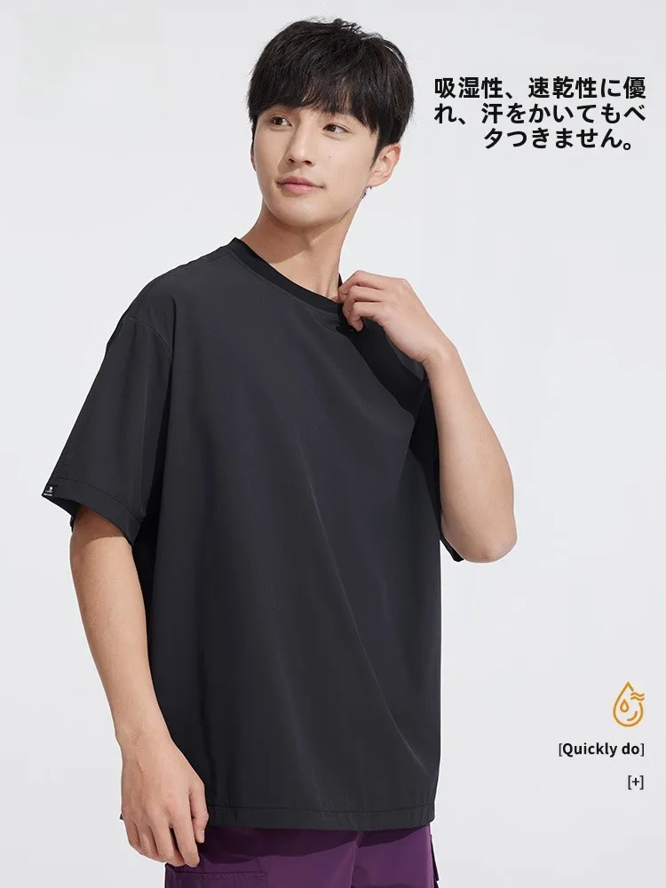 Camel メンズ半袖Tシャツ：アウトドア用軽量ゆったりデザインの通気性と快適性を実証